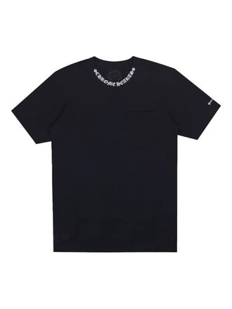 Chrome Hearts neck-logo T-shirt - men - Fabric - S - Black