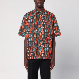 Prada Multicoloured cotton print shirt