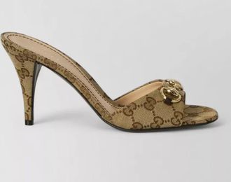 Gucci morsetto sandals medium stiletto heel