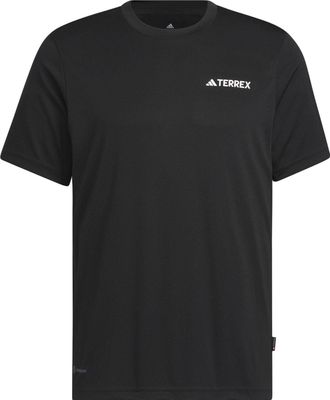 adidas Terrex Logo Tech Short Sleeve T-shirt Asia Sizing Black IC4414