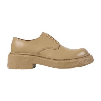 Camper Schoenen, Heren, Beige, 40 EU, Beige Leren Derby Schoenen