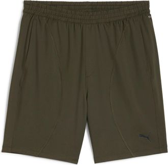 Puma Trainingsshorts PUMA M CLOUDSPUN 7 KNIT SHORT, Damen, Gr. XXL, N-Gr, gr&uuml;n (schwarz olive), Jersey, Obermaterial: 85% Polyester, 15% Elasthan, regular 