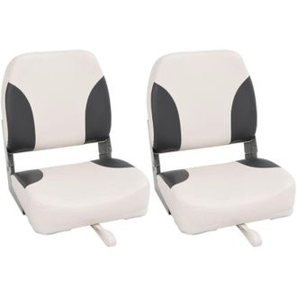 vidaXL Asientos De Barco Plegables Con Respaldo Alto 2 Uds 41x36x48 Cm Vidaxl