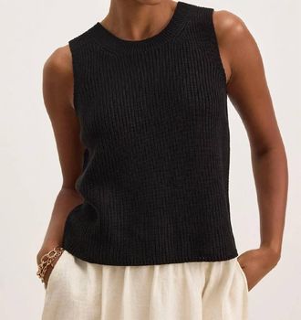 Velvet Muna Sweater Vest In Black