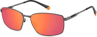 Polaroid Mens Pld 2137/g/s/x Kj1 Sunglasses In Dark Rutheum