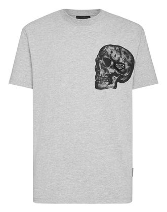 Philipp Plein T-Shirt Round Neck Ss Print Skull