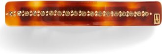 Alexandre de Paris Crystal Barrette in Tortoise at Nordstrom