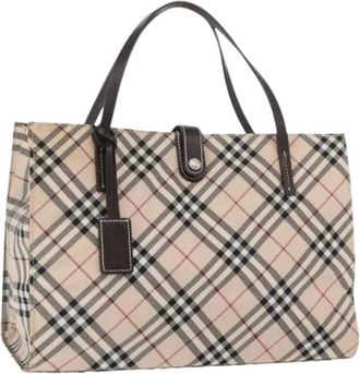 Burberry Pre-owned Tote Bags, female, Beige, Size: ONE SIZE Pre-owned Vintage Tote Bag