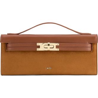 JW PEI Bria Faux Suede Top Handle Bag in Brown at Nordstrom