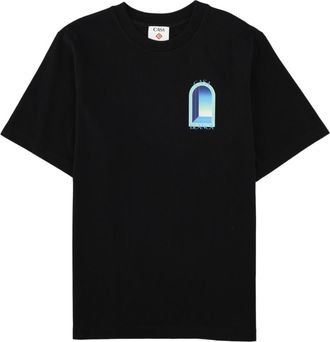 Casablanca Graphic Print Organic Cotton T-Shirt