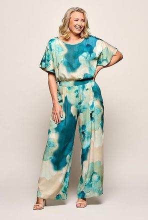 Mart Visser Abigail Print Top Blauw Maxi