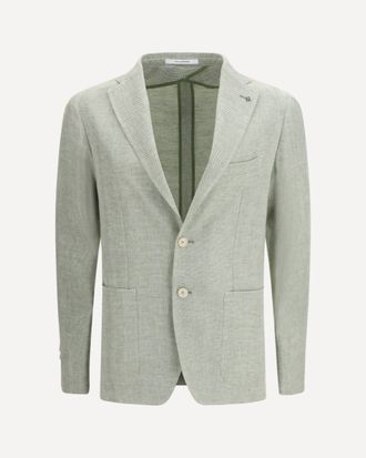 Tagliatore Cotton and linen Blazer Male 46