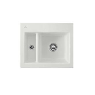 Villeroy & Boch Villeroy&boch - Fregadero De 1 Seno Y Medio Villeroy Et Boch Subway 60 Xm 62 X 51 Cm Sin Escurridor Steam Ceramicplus Con Desag&uuml;e Autom&aacute;tico