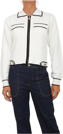 Liu Jo Cardigan met rits - Dames - Zomerjassen - Wit - XS - Jassen