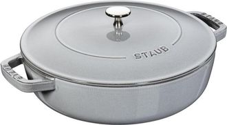 Staub Chistera, Olla De Hierro Fundido, Apta Para Todo Tipo De Cocinas Incl. Inducci&oacute;n, Redonda, 28 Cm, 3,7 L, Made In France, Gris Grafito