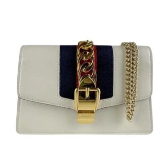 Gucci Pre-owned Cross Body Bags, female, Beige, Size: ONE SIZE Pre-owned Vintage Shoulder Bag