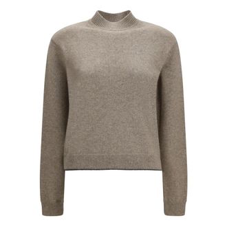 Jacquemus La Maille Cashmere Crewneck Sweater - Dames - Truien - Beige - Maat: S Kasjmier