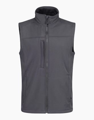 Regatta Mens Regatta Mens Flux Softshell Body Warmer - Black - Size: 40/Regular