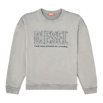 Diesel Crew Neck Sweatshirt - male - Diesel - Sweatshirts - Gray - L - Sweatshirts & Hoodies