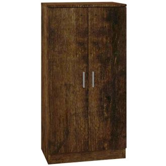 vidaXL Scarpiera Rovere Fumo 55x35x108 cm in Legno Multistrato vidaXL