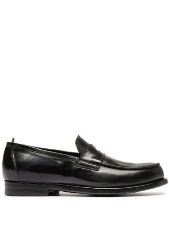 Officine Creative Vine loafers - men - Calf Leather/Buffalo Leather/Rubber - 40 1/2 - Black