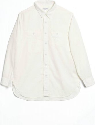 Engineered Garments Mens Work Shirt In White