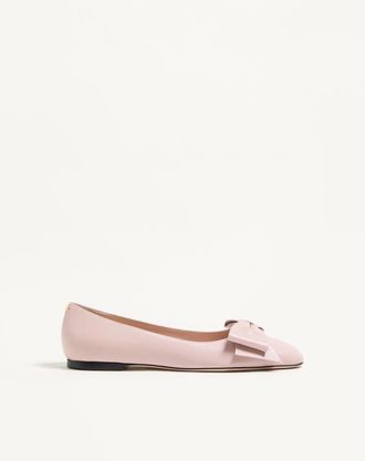 Valentino Garavani Ballerina Bowow In Capretto Donna ROSA 35.5
