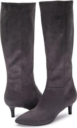 Aerosoles Epic Womens Boots Thunder Grey Faux Suede : 5.5 B - Medium, Rubber/Suede