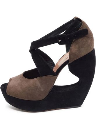 Alaia 150 mm su&egrave;de sandalen - Bruin