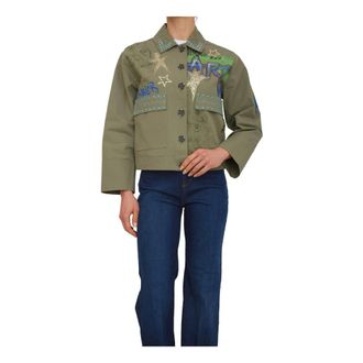 Nenette Light Jackets, female, Green, Size: L Field Verde