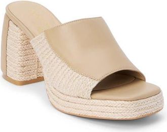 Matisse Footwear Beaufort Colorblock Mixed Media Sandal in Natural at Nordstrom, Size 11
