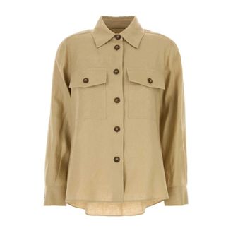 Max Mara Shirts, female, Beige, Size: 2XS Pomposa Shirt