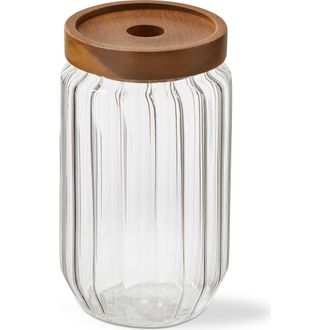 Tag Ribbed Glass Canister Large Clear Glass Everyday at Nordstrom