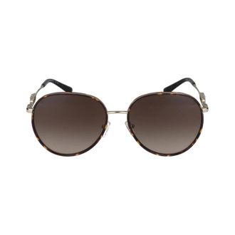Michael Kors Sunglasses, female, Brown, Size: 58 MM Empire Aviator Sunglasses