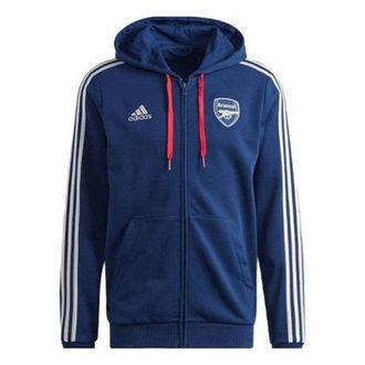 adidas Arsenal DNA Full-Zip Hoodie Asia Sizing Blue White HZ2071