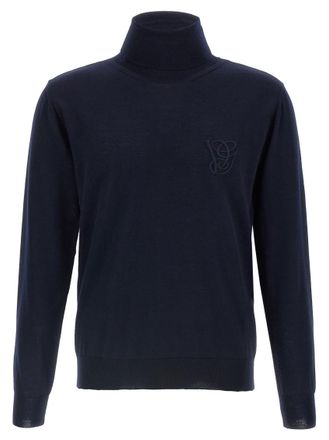 Valentino Blue VG Embroidery Sweater