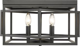 Bethel International 16In Iron Flush Mount