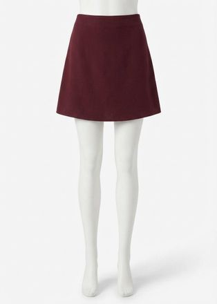 Z Supply Chablis Mini Skirt In Merlot