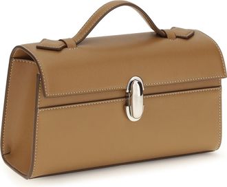 Savette Womens Pochette Symmetry Saddle Leather Calf Shoulder Bags