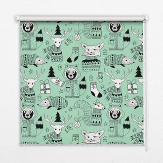Tulup Tenda A Rullo Interna Per Finestra - Tenda Filtrante Luce - Tenda Privacy - Tenda Decorativa Rettangolare - Rullo Per Interni - (120 Cm X 140 Cm) - An