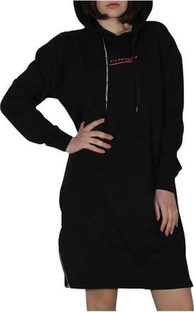 John Richmond Black Dress Richmond Uwp 22030Ve - Dames - Korte kleedjes - Zwart - XS - Polyester - Kleedjes