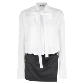 The Attico Dames, Jurken, Wit, Maat: XS Satijn