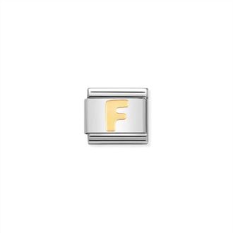 Nomination Composable Classic Letter Links In F Gold