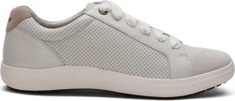 Aetrex Womens Courtney Lace Up Sneaker In Chalk