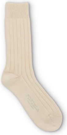 Fortela Hill Wide Rib Socks in Cream at Nordstrom, Size One Size Eu