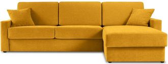 BLOOMINGLOFT 4-Sitzer Ecksofa Portia mit Bettfunktion (160 x 195 cm) Eckteil rechts