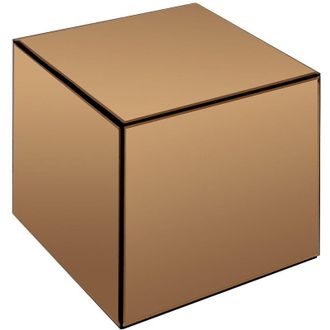 Vente-Unique Tavolino a specchio fum&eacute; e MDF Marrone - CUBIX di Pascal MORABITO