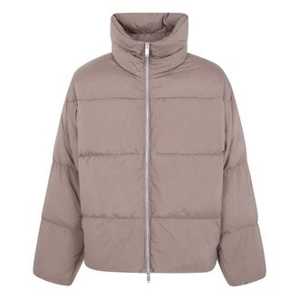 STUDIO NICHOLSON Massey Puffer Jacket - Heren - Jassen - Beige - Maat: XS Zijde