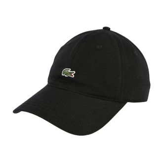 Lacoste Cappellino con Visiera - unisex - Petten - Zwart - ONE Size - Katoen - Accessoires