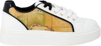 Alviero Martini 1A Classe Geo Classic Low Top Sneakers - Dames - Sneakers - Wit - 35 EU - Leer - Schoenen
